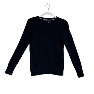 Banana Republic Factory Women's Long Sleeve Crew Sweater Top in Black - Sz PS